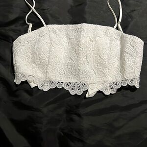 Abercrombie & Fitch White Lace Blouse